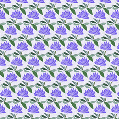 Aconitum flower art pattern background work design illustration vector