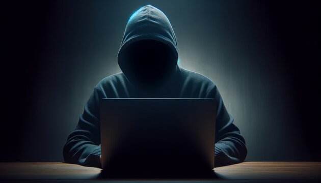 hacker with laptop