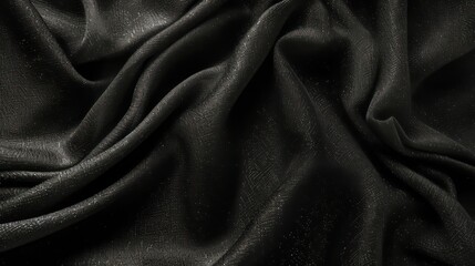 Fototapeta premium black fabric, matte black abstract vintage background for design. Fabric cloth canvas texture. Color gradient, ombre. Rough, grain. Matte, shimmer 
