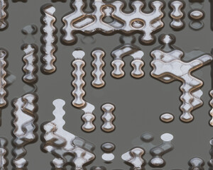 Metal erosion- abstract background. Clipart image overlays