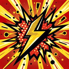 Explosive Pop Art Captures Lightning Bolt’s Energy