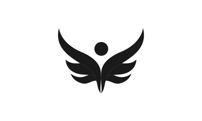 Obraz premium Wing's People Icon Logo Vector