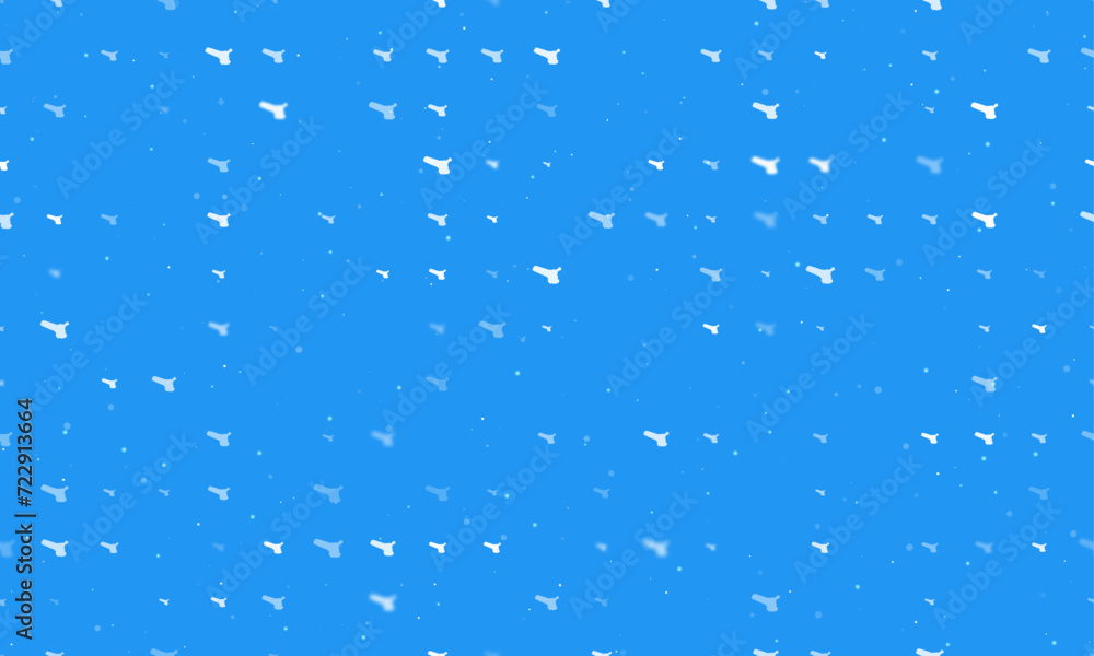 Poster seamless background pattern of evenly spaced white angle grinder symbols of different sizes and opac