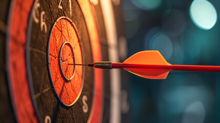 Precision in Marketing  Hitting the Bull's-Eye with Targeted Advertising - obrazy, fototapety, plakaty