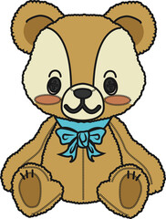 ぬいぐるみ（stuffed toy）(PNG)