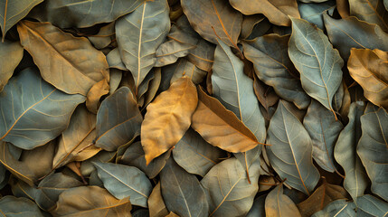 Dried bay leaf texture - obrazy, fototapety, plakaty