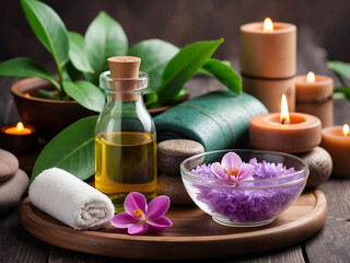 Soothing Aromatherapy, Essential Oils, Herbs, and Flowers in Harmonious Harmony