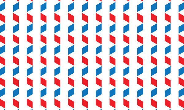 abstract repeatable seamless red blue rhombus vertical pattern.