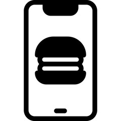 Online food order icon