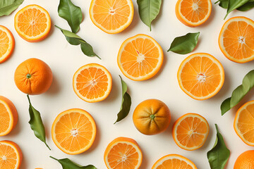 orange slices background