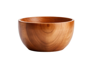 Handcrafted Wood Dish Isolated On Transparent Background