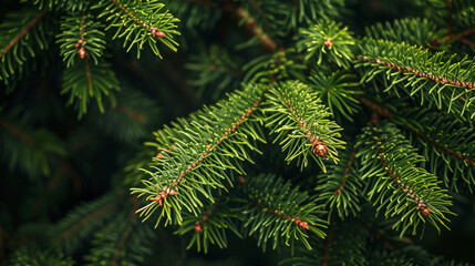 Fir tree branch texture