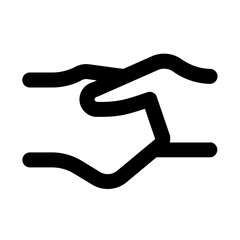 Handshake Line Icon