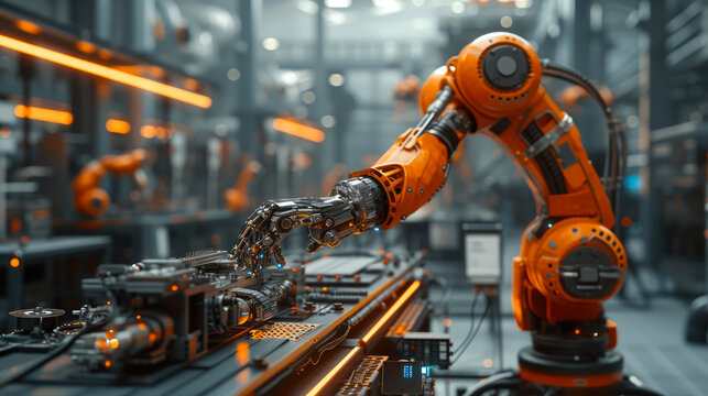 Futuristic Robotics: Precision Assembly in Hi-Tech Facility