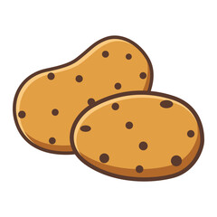 Potatoes icon vector on trendy design