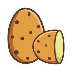 Potatoes icon vector on trendy design