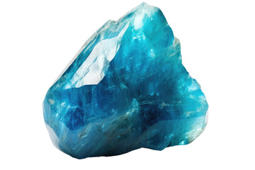 The Blue Aquatic Stone Isolated On Transparent Background