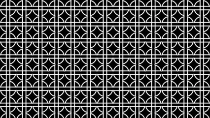Schilderijen op glas  Geometric black and white seamless patterns. © Designscapeshots