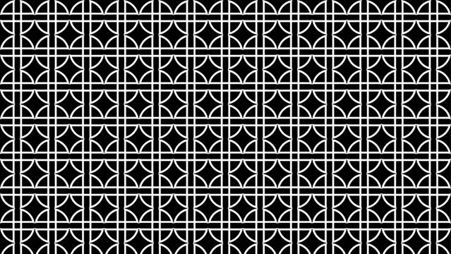  Geometric black and white seamless patterns.