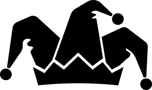jester hat black icon