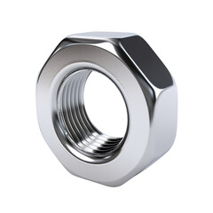 metal nut isolated on white
