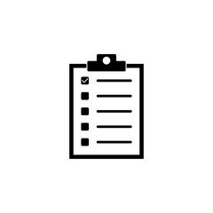 Checklist icon isolated on transparent background