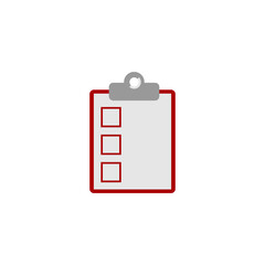 Checklist icon isolated on transparent background