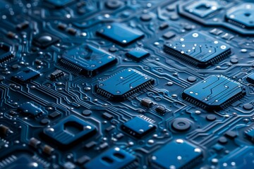 A close-up image of a computer circuit board