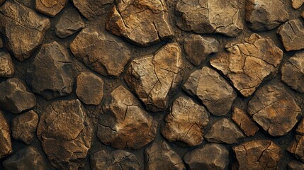 A close up of a brown rock wall texture