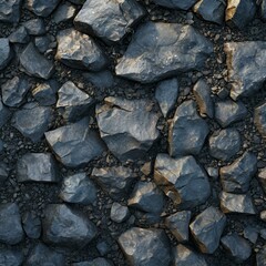 Dark gray rough rock surface texture