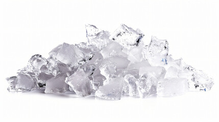 Heap of crushed ice