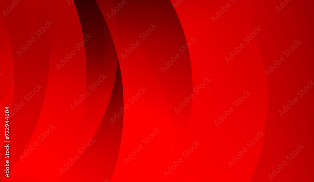 Wall mural Abstract red background. Dynamic shapes composition