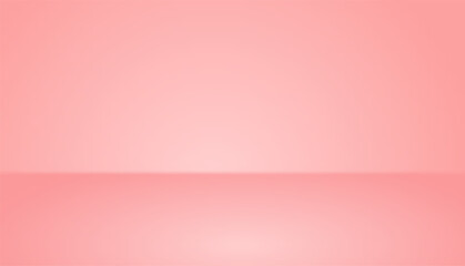 Fototapeta premium Soft pink studio room background