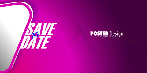 Save the date banner. Can be used for business, marketing and advertising. logo graphic design of event summit made for Technology and upcoming events. Vector EPS 10