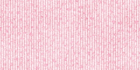 Pink pastel boucle fabric seamless pattern with nodular grunge texture. Cotton or wool upholstery fabric background. Vector illustration. Twill fluffy carpet