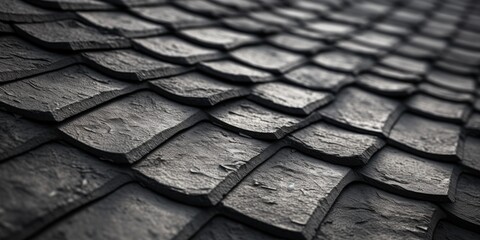 A black and white photo of a roof. Suitable for architectural designs or home improvement projects
