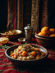 photo illustrations of various Moroccan foods 6