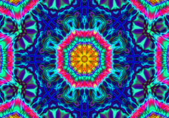 psychedelic background. bright colorful patterns. Abstract kaleidoscope  pattern. pattern for design.