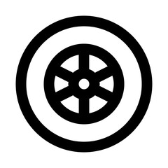 Fototapeta premium Tire Line Icon
