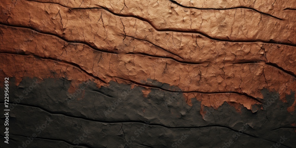 Aufkleber A detailed close-up shot of the texture of a piece of wood. This image can be used to add a rustic and natural touch to various design projects