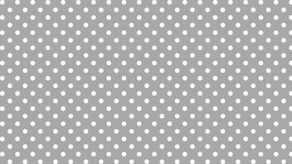 Grey and white polka dots background