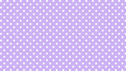 Purple and white polka dots background