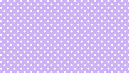 Purple and white polka dots background