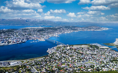 Tromsø, Norway - Panoramic view from Mt. Storsteinen