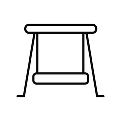 swing icon with white background vector stock illustration