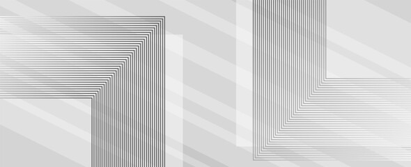 Fototapeta premium modern abstract white background design with layers of textured white transparent material in the shape of triangular diamonds and squares in a random geometric pattern, vector.