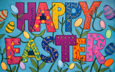 Happy Easter, Creative Easter background
