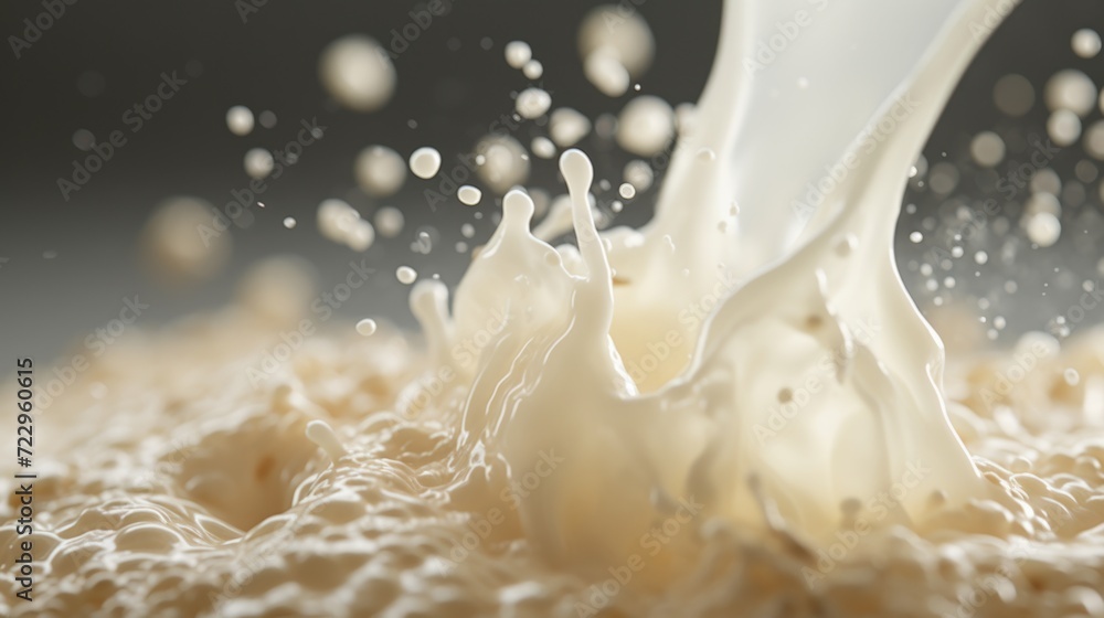 Aufkleber A close-up image of a liquid being poured into a bowl. This versatile image can be used in various contexts