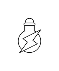 bulb icon, vector best line icon.