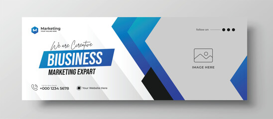 Corporate Facebook cover and web banner template